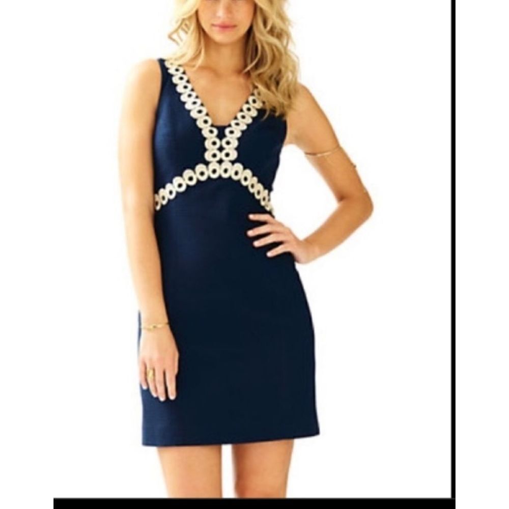 Lilly Pulitzer True Navy Esme Shift Size 0